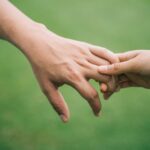 holding hands